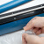 赫钢 手压式封口机 密封机塑料袋铝箔袋包装热缩膜热合机包装工具 蓝色 长度40cm压痕3mm