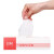 百舸 一次性PVC手套 食品耐油防静电无粉实验透明手套加厚 1盒 L