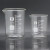 银玻璃量杯带刻度耐高温可加热实验室透明玻璃烧杯25/50/100l毫升 250毫升