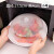 微波炉专用防溅油加热碗盖子冰箱圆形塑料透明保鲜盖碗盖菜罩 小号