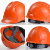 9F三筋透气安全帽建筑工地施工防砸头盔可印字定制 橙色