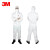 3M 4545防护服防尘防液体喷溅工业实验室液体喷涂农药白色带帽连体服XXL码 10件套