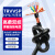 亚美润  高柔性双绞屏蔽拖链电缆伺服编码器线缆信号控制线铜芯铜网TRVVSP10*0.75 黑色 100m