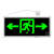 巴顿 新国标-带插头-双面-双向 10W安全出口指示灯插电带插头免接线消防应急疏散指示牌led标志灯定制