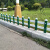 PVC塑钢草坪护栏绿化带栅栏花园围栏庭院篱笆户外路边塑料隔离栏 木纹色30厘米高