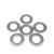 嘉耐特（JNT）碳钢平垫圈 圆形介子平垫片 金属平垫圈 M2.5*5.5*0.5 （1000个）