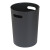 佳佰 家用无盖塑料垃圾桶，提手式垃圾清洁桶卫生桶卧室客厅简约式纸篓灰色10L