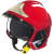 梅思安 消防救援头盔 镀金色面罩F1XF中号红色 10158866