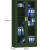 爱迪威（ADVANCE）钢制办公室文件柜档案柜定制高1.8宽1.2深0.4米军绿色款