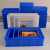 加厚塑料盒子长方形工具箱零件盒收纳盒螺丝物料盒配件盒 4号加高蓝色(需要白色请备注) (加厚耐用)