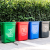 垃圾桶塑料带盖室外垃圾箱大容量商用户外厨房办公室工业加厚 60升蓝色有盖