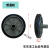 千井大垃圾桶轮子大号通用加厚轮带轴配件户外240升橡胶实心轱辘环卫 加厚轮2个+55cm空心轴1根