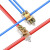 婕满果接线端子T型免断线分线器并线夹接线神器快速连接器电线软硬通用 单孔螺丝端子-3-6 压接式48 1.5-16 接线端子