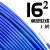 国标阻燃BVR1 1.5 2.5 4 6平方软多股铜芯家装电线铜线零剪A 16平方 单皮软线(1米)蓝色
