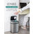 NST纳仕达智能感应垃圾桶 不锈钢家用厨房客厅大容量电动自动开盖 12L宝石黑 配套普通电池 12L