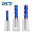 DAFEI65度钨钢圆鼻铣刀蓝色纳米涂层4刃合金牛鼻刀CNC刀具R角铣刀立铣刀6R0.5*6D*150L