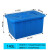 带盖水箱长方形塑料蓝色614水箱养殖箱周转分拣箱胶箱海鲜水产周转箱 蓝加盖子 蓝加盖子140k外尺寸740*535*415mm