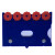 焊卫 货架物料计数磁性卡套仓储货架磁性标签强磁纽扣款5位计数蓝色86×125mm10个1包 2包起售 1包价
