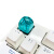 拓普卡机械键盘个性MX轴透光键帽定制单个树脂dom立体创意透明键盘帽蓝 青色 官方标配 无
