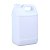 水杉加厚小方桶实验室器皿带盖酒精桶塑料壶油桶酒壶密封桶塑料桶扁桶耐酸碱实际桶化工桶溶剂桶 2.5L-乳白色