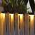燧木太阳能台阶灯庭院户外防水室外花园景观装饰楼梯围墙篱笆壁灯 两只装-暖色