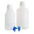 兰诗（LAUTEE）WS5001 塑料龙头瓶蒸馏水纯净水储存下口瓶 实验室耐酸碱高温酵素桶高温灭菌 20L