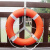 安小侠 船用专业成人游泳圈儿童塑料游泳救生浮圈实心加厚国标 304不锈钢救生圈支架