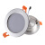 led筒灯3W2.5寸4寸5寸6寸嵌入式天花筒灯 一体化草帽薄款双色筒灯定制 白加金 (三色变光) 2.5寸3W (开孔70-80mm)