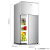奥克斯（AUX）家用双门迷你小型冰箱 冷藏冷冻保鲜小冰箱 宿舍租房节能电冰箱 BCD-38K122  全新升级款 银色