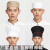 厨师帽子男厨师工作帽白色蘑菇帽餐饮布帽饭店帽厂回族帽圆帽 圆帽黑色 1个