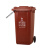 240升干湿分离户外垃圾桶带盖超大号容量商用环卫小区室外分类箱 蓝色50升加厚桶(无轮)-可回收物
