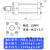 液压缸油缸重型HOB带磁性小型单向双向升降可调双重密封液压油缸 40MM(缸径)*400