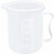 纳仕徳 SY5018 烧杯 加厚塑料量杯 pp刻度杯 实验室器皿烘焙量杯 量杯 有盖250mL（2个）