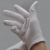棉布QC作业汗布白棉手套电子厂生产用工作礼仪棉手套 棉手套10双/包 白色