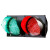 定制交通灯交通信号灯二单元300mm红绿灯停车场指示信号灯LED信号 1单元200MM绿圆灯