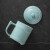 苏氏陶瓷（SUSHI CERAMICS）汝窑陶瓷茶杯带盖办公杯家用泡茶水杯开片可养喝茶杯礼盒装