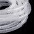 缠绕管螺旋式绕线管束线管理线器集线器电线保护套防咬绝缘包线管 Φ8mm【白色】约12米