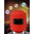 电焊面罩红钢纸焊帽子焊工防护安全头戴式焊接氩弧焊防火星防高温 嘉博森 可视窗翻盖+安全帽卡槽+10片黑+10片透明