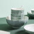 裕行 北欧威尼斯釉下彩系列陶瓷碗套装45英寸波纹碗6只家用