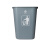 加厚塑料户外垃圾桶大号商用收纳桶家用厨房无盖办公室楼道环保桶 30升无盖垃圾桶（灰色）