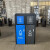 定制户外大号240L垃圾桶罩商用小区环卫分类果皮箱物业回收箱带盖 120升脚踏