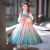 迪士尼（Disney）汉服女童连衣裙冬装新款中国风儿童古装超仙拜年服冬 红色加绒 150(150)