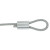 海斯迪克 HKQS-71 八字铝套 双孔铝扣 8字形铝夹头 钢丝绳夹头 铝套铝扣紧固件配件 M8(20个)