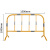 定制塑料移动护栏市政道路安全隔离栏施工围栏警示活动水马铁马防护栏 铁马黄色不带板(10个起发)