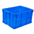 工创优品 塑料周转箱加厚PE物流箱五金零件盒塑料收纳整理储物箱 蓝色570mm*420mm*330mm