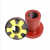 水泵电机梅花联轴器铸铁靠背轮连接轮对轮三爪键槽六角弹性连接器 桔红色90-14 单个