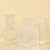 贝傅特 pvc包装盒 透明盒子长方形磨砂透明饰品塑料盒 4*4*12cm