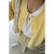 领季（Lingtos）连衣裙小个子茶系穿搭一整套女2024春季减龄洋气针织开衫吊带背心 白色内搭T恤 S