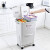 日式垃圾分类垃圾桶双层厨房可移动带轮垃圾箱高干湿分离 38L双层带内桶(按压单盖+上层