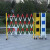 伸缩围栏护栏折叠式玻璃钢施工工程防护栏杆绝缘停车安全隔离栏 高1.2米*长7米黄黑色可选